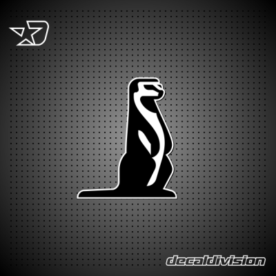 African Meerkat Silhouette Sticker